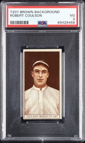 1912 T207 Brown Background Robert Coulson PSA 3