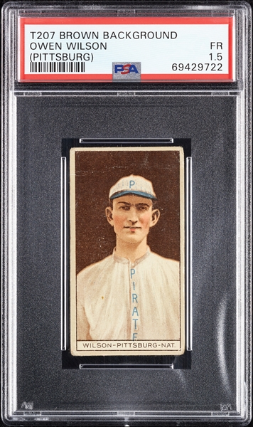 1912 T207 Brown Background Owen Wilson PSA 1.5