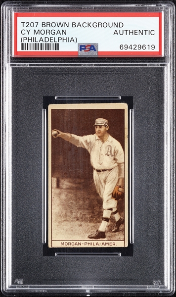 1912 T207 Brown Background Cy Morgan PSA Authentic