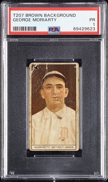 1912 T207 Brown Background George Moriarty PSA 1