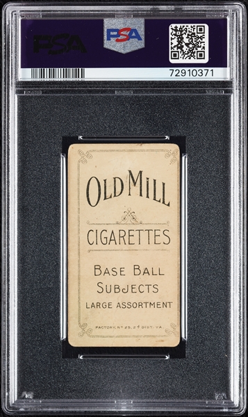 1909-11 T206 Sam Crawford With Bat (Old Mill Back) PSA 1.5 (MK)