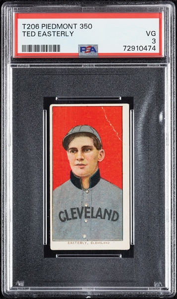1909-11 T206 Ted Easterly PSA 3