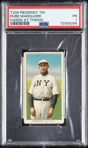 1909-11 T206 Rube Marquard Hands At Thighs PSA 1
