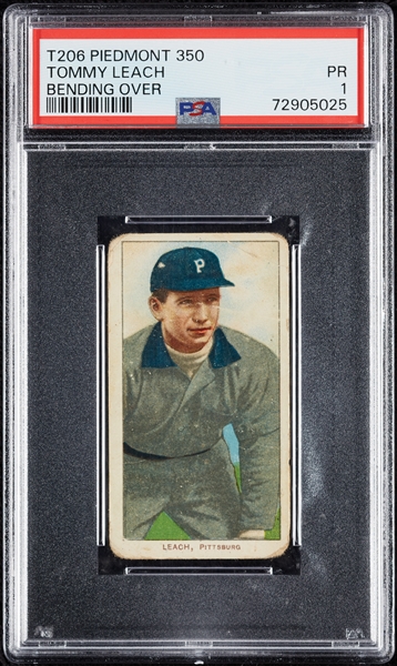 1909-11 T206 Tommy Leach Bending Over PSA 1