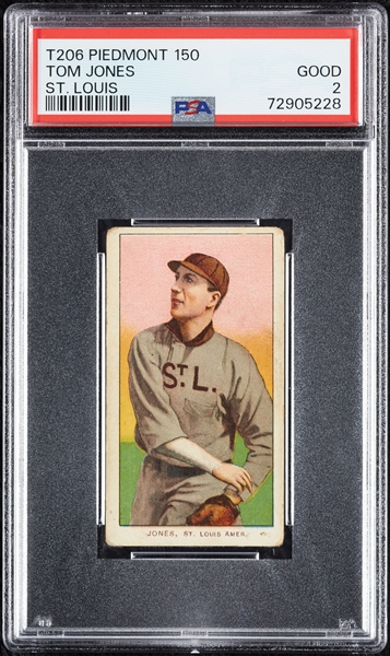 1909-11 T206 Tom Jones St. Louis PSA 2