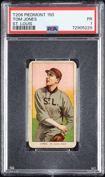 1909-11 T206 Tom Jones St. Louis PSA 1
