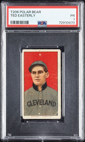 1909-11 T206 Ted Easterly PSA 1