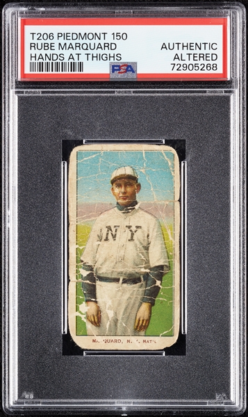 1909-11 T206 Rube Marquard Hands At Thighs PSA Authentic