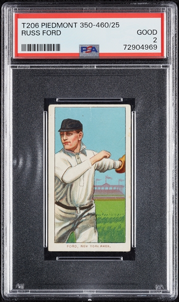 1909-11 T206 Russ Ford PSA 2