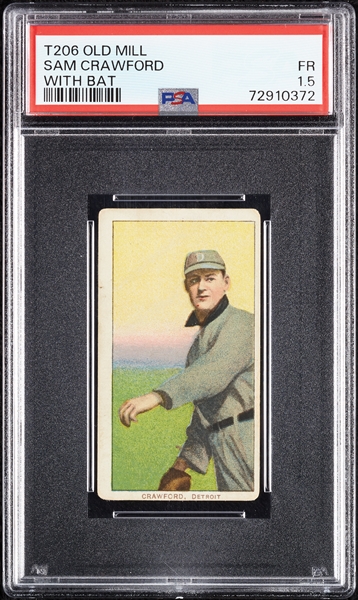 1909-11 T206 Sam Crawford Throwing PSA 1.5