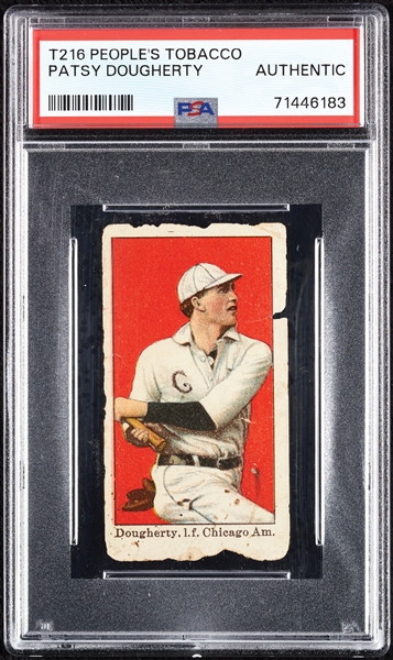 1911-16 T216 People's Tobacco Patsy Dougherty PSA Authentic