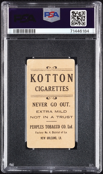 1911-16 T216 People's Tobacco Heinie Zimmerman 3B-Glossy PSA 2