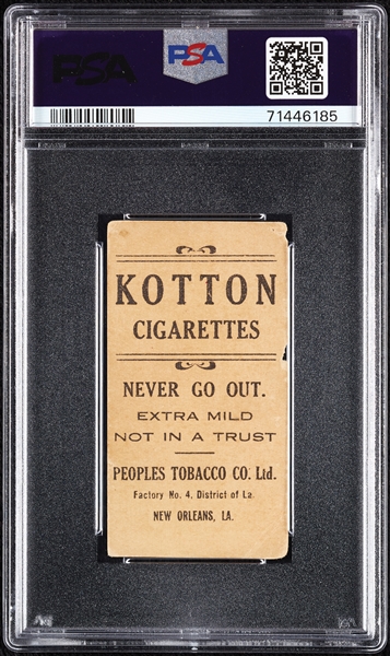 1911-16 T216 People's Tobacco Rube Marquard Glossy PSA 2