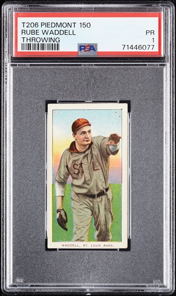 1909-11 T206 Rube Waddell Throwing PSA 1