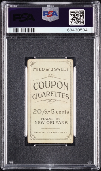 1914 T213 Coupon Cigarettes (Type 2) Red Ames Cincinnati PSA 2