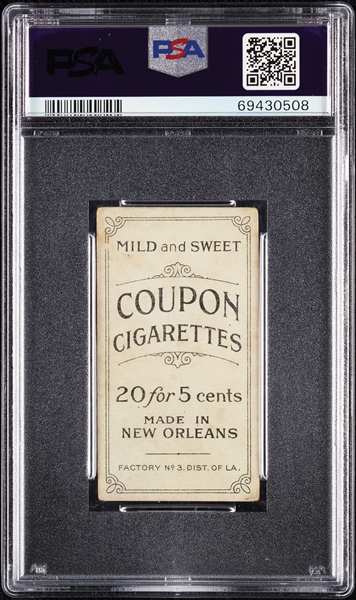 1914 T213 Coupon Cigarettes (Type 2) Cy Barger PSA 2.5