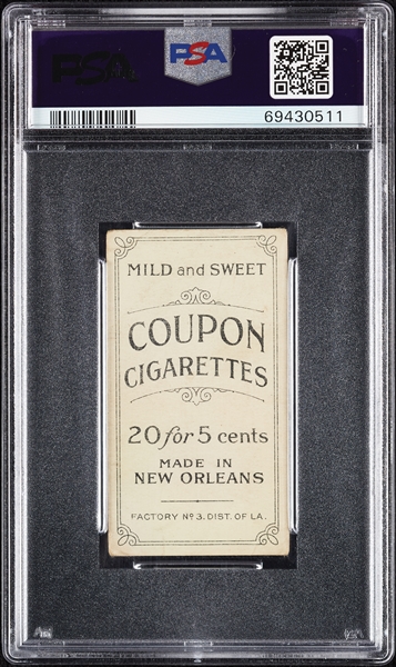 1914 T213 Coupon Cigarettes (Type 2) Chief Bender Trees Background, Phila. Amer. PSA 1