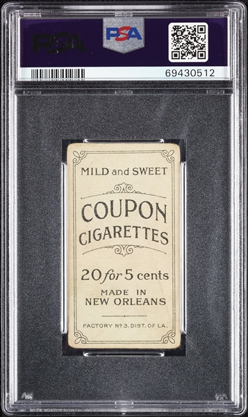 1914 T213 Coupon Cigarettes (Type 2) Chief Bender Trees Background, Phila. Amer. PSA 1