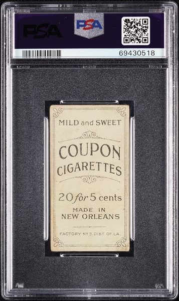 1914 T213 Coupon Cigarettes (Type 2) Bill Bradley PSA 2.5