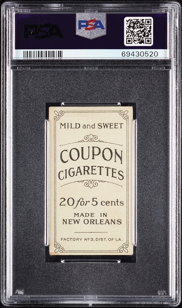 1914 T213 Coupon Cigarettes (Type 2) Roger Bresnahan Chicago PSA 1.5