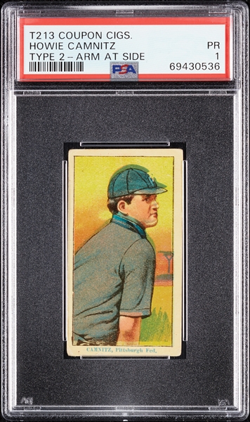 1914 T213 Coupon Cigarettes (Type 2) Howie Camnitz Arm At Side PSA 1