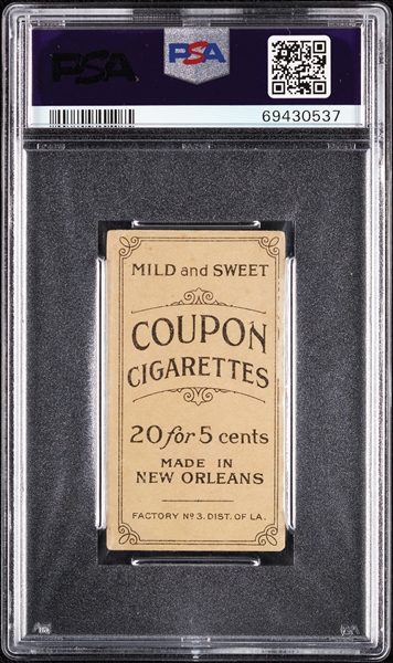 1914 T213 Coupon Cigarettes (Type 2) Howie Camnitz Savannah PSA 1