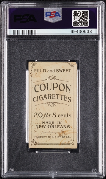 1914 T213 Coupon Cigarettes (Type 2) Billy Campbell PSA 2