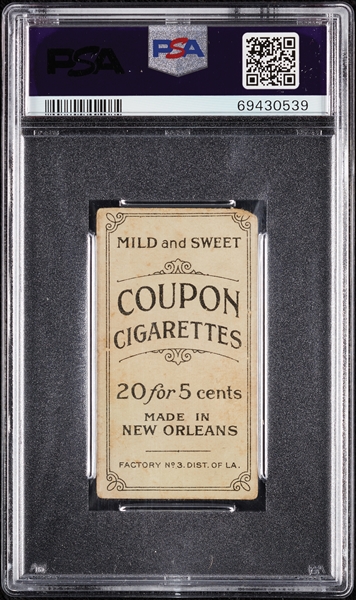 1914 T213 Coupon Cigarettes (Type 2) Billy Campbell PSA 1