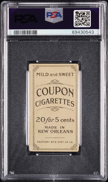 1914 T213 Coupon Cigarettes (Type 2) Bill Chappelle, Cleveland PSA 1