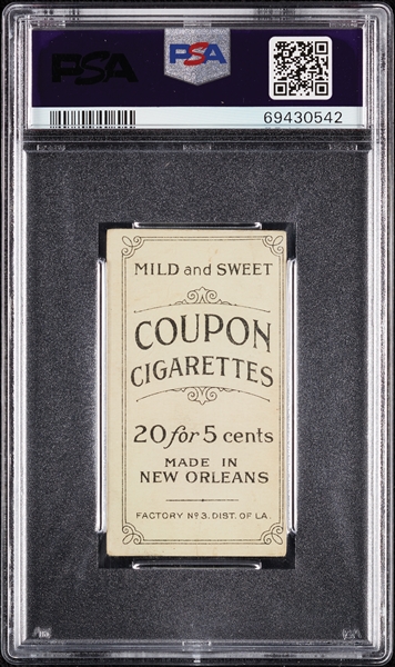 1914 T213 Coupon Cigarettes (Type 2) Billy Chappelle, Brooklyn PSA 1