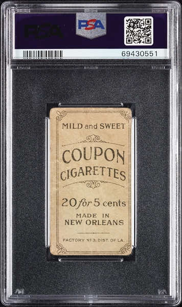 1914 T213 Coupon Cigarettes (Type 2) Eddie Collins Chi. No A On Shirt PSA 1