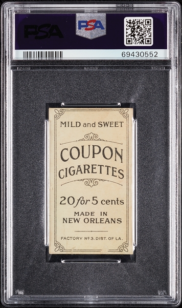 1914 T213 Coupon Cigarettes (Type 2) Doc Crandall St. Louis Fed. PSA 1.5