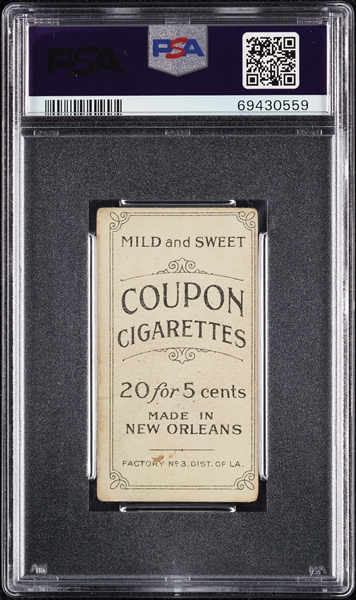 1914 T213 Coupon Cigarettes (Type 2) Harry Davis Philadelphia Amer. PSA 2