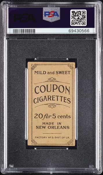1914 T213 Coupon Cigarettes (Type 2) Josh Devore Philadelphia PSA 1 (MC)