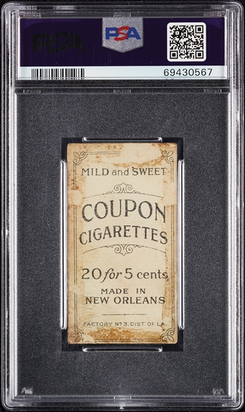 1914 T213 Coupon Cigarettes (Type 2) Josh Devore Philadelphia PSA 1.5