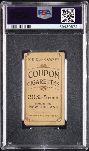 1914 T213 Coupon Cigarettes (Type 2) Mike Donlin .300 Batter 7 Years PSA 1