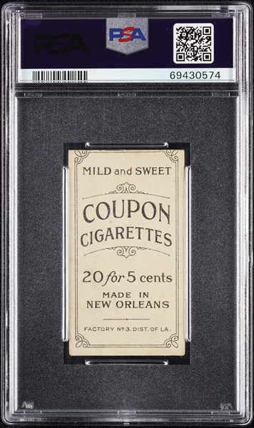 1914 T213 Coupon Cigarettes (Type 2) Mickey Doolan Baltimore, Batting PSA 1