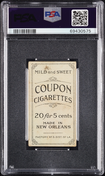 1914 T213 Coupon Cigarettes (Type 2) Mickey Doolan Baltimore, Batting PSA 3