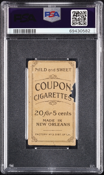 1914 T213 Coupon Cigarettes (Type 2) Mickey Doolan Chicago, Fielding PSA Authentic