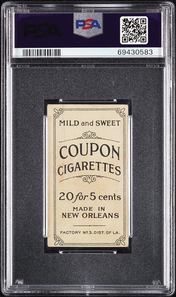 1914 T213 Coupon Cigarettes (Type 2) Tom Downey PSA 1
