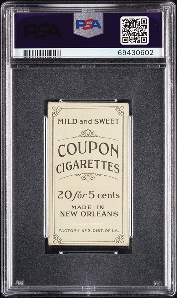 1914 T213 Coupon Cigarettes (Type 2) Steve Evans PSA 2 (MC)