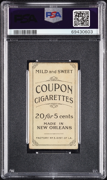 1914 T213 Coupon Cigarettes (Type 2) Steve Evans PSA 2