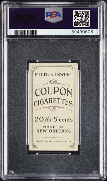 1914 T213 Coupon Cigarettes (Type 2) Johnny Evers PSA 1
