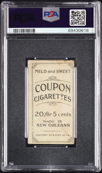 1914 T213 Coupon Cigarettes (Type 2) Rube Geyer PSA 1