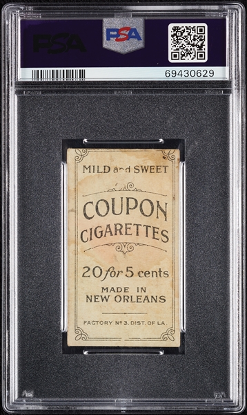 1914 T213 Coupon Cigarettes (Type 2) Solly Hofman PSA 1.5