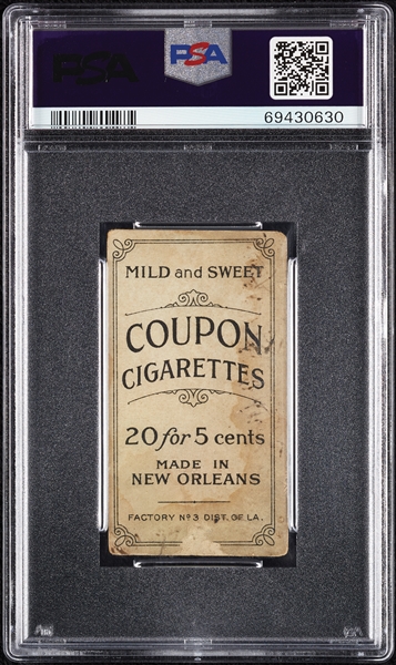 1914 T213 Coupon Cigarettes (Type 2) Solly Hofman PSA 2