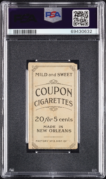 1914 T213 Coupon Cigarettes (Type 2) Solly Hofmann Hofman PSA 1.5 (MC)