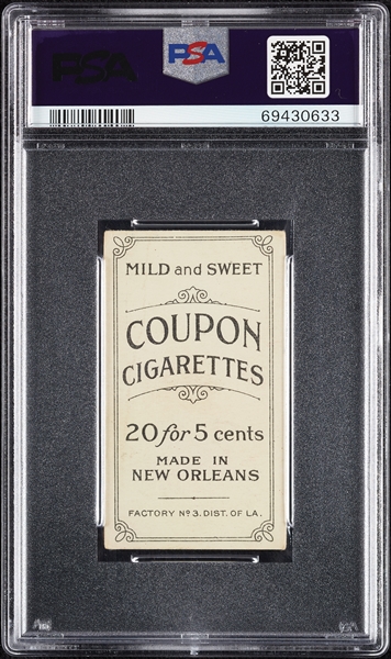 1914 T213 Coupon Cigarettes (Type 2) Miller Huggins Portrait PSA 2
