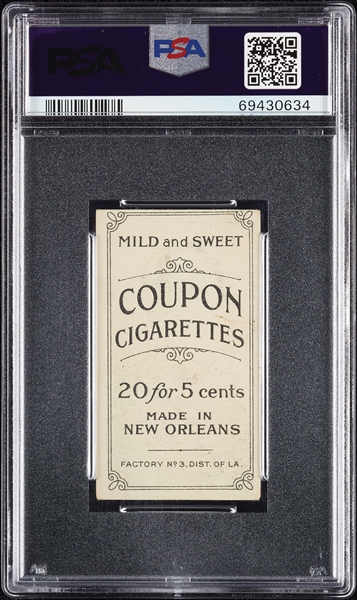 1914 T213 Coupon Cigarettes (Type 2) Miller Huggins Portrait PSA 1.5