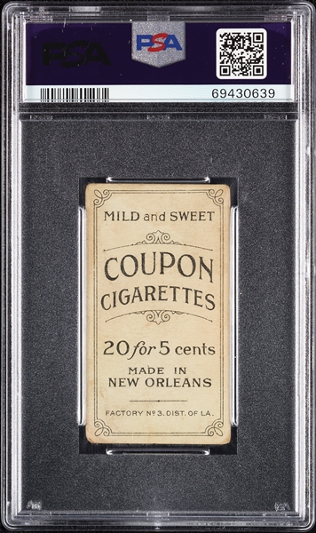 1914 T213 Coupon Cigarettes (Type 2) John Hummel Brooklyn Nat. PSA 1